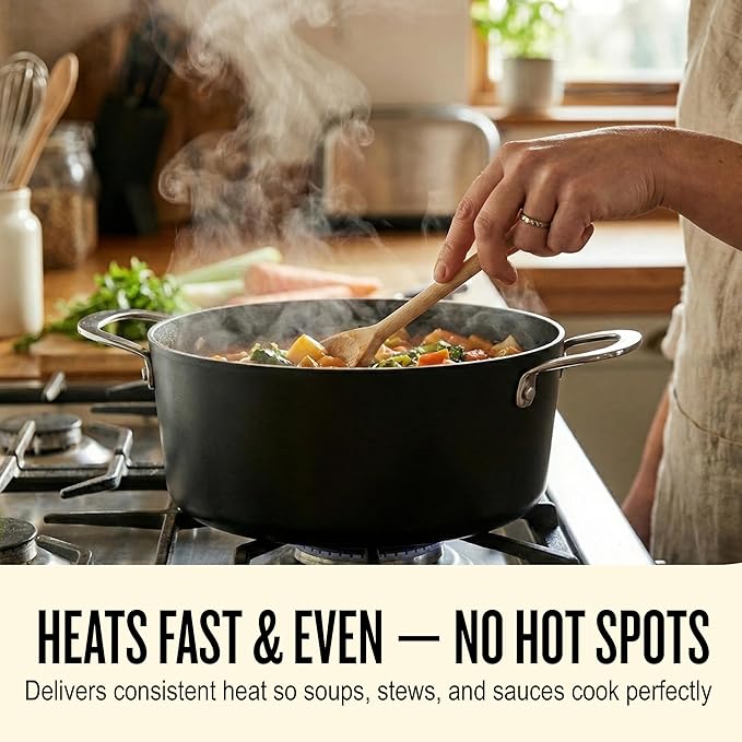 Alva Maestro 9-Piece Ceramic Cookware Set – Nonstick & No PTFE, PFOA, PFAS for Safe, Healthy Cooking – Oven & Induction Safe for Fast Even Heat, Effortless Cleanup, Durable Designed to Last