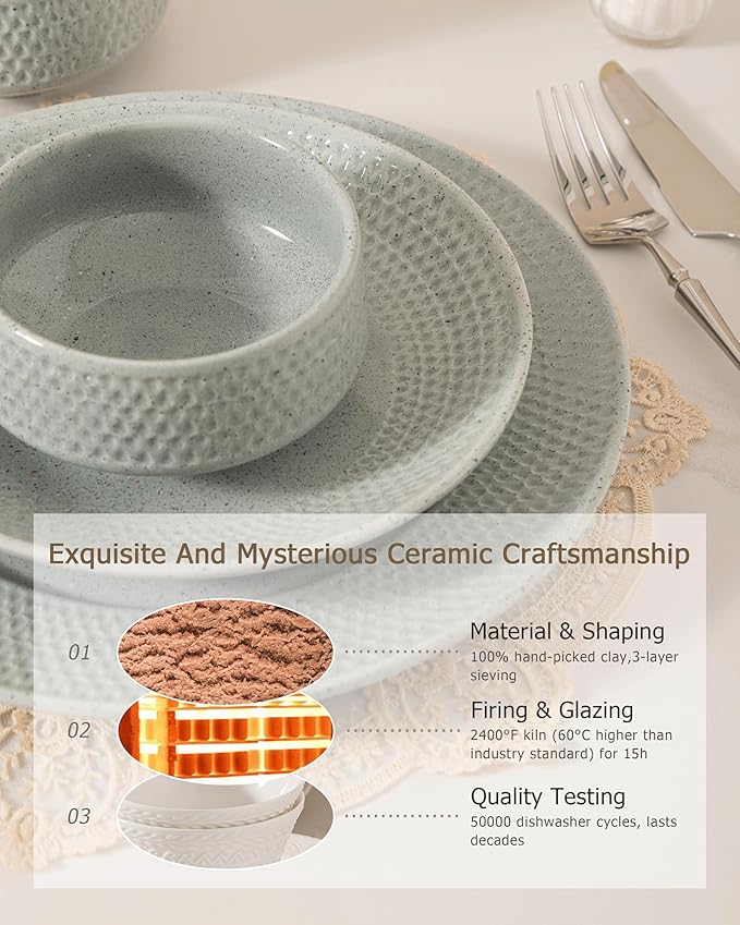 Dinnerware sets plates and bowls sets modern plates,Ceramic Dinnerware Sets,12 Pieces Porcelain Lightweight Plates,Scratch Resistant Dish Set (style - 12, 4 - Set (12pcs))