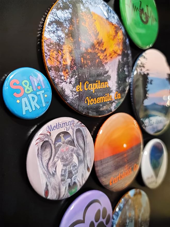 Custom Button Magnets - Your Art, Text or Photo Personalized - Variety of Sizes
