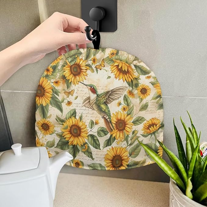 ZUXONGSYAmerican FlagTea Cozy for Teapot Soft Tea Insulated Cosy for Kitchen Accessory Dust Proof Teapot Dust Protector for 4th of July,Home Decor