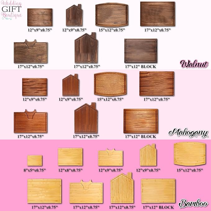 Personalized Cutting Board, Custom Wedding, Anniversary or Housewarming Gift Idea, Wood Engraved Charcuterie, for Kitchen or Chef, Major US City Skyline Design 050