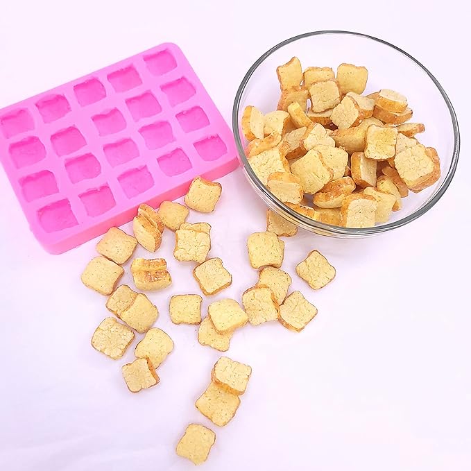 Cereal french bread toast Cinnamon 12 cavities cereal silicone mold | Soap | Candle | Mold for Wax | Mold for Resin