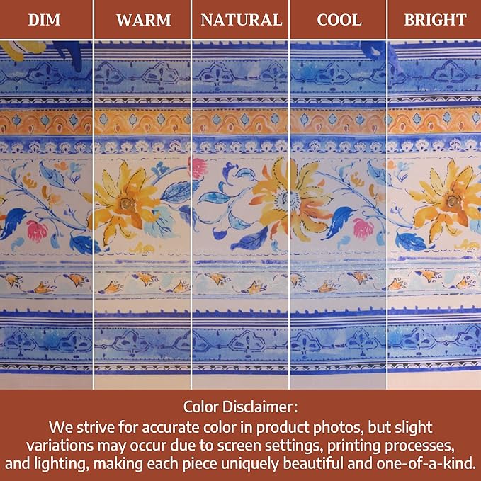 Maison d' Hermine Table Cloth Rectangle Table 100% Cotton 54 x 72 Inches Tablecloth Reusable Decorative for Dining Room Farmhouse Home Valentines Day Decorations Spring Summer - Girassol
