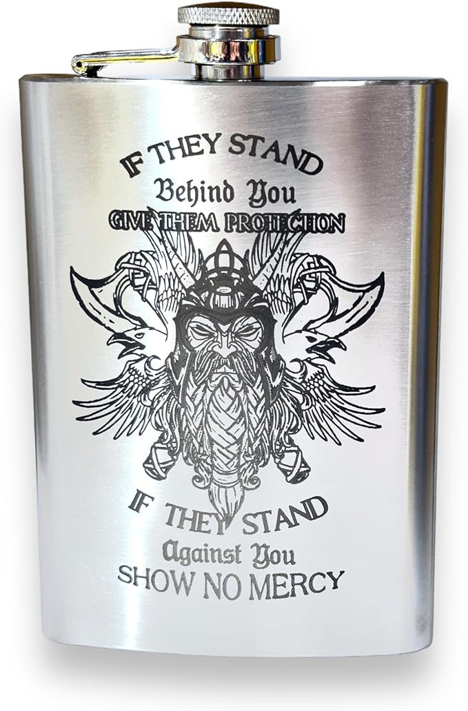 8oz Viking No Mercy Flask