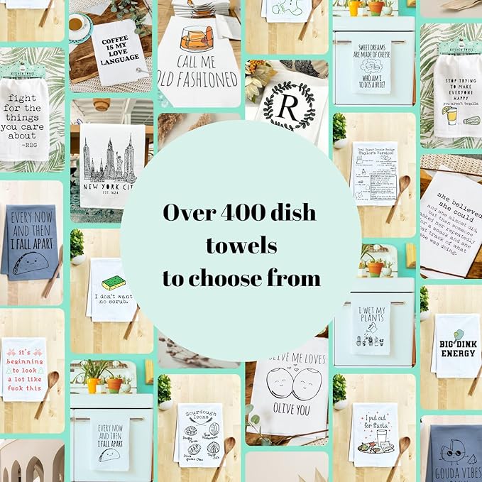 Funny Dish Towel, Stop Acting Like A Disgruntled Pelican, Flour Sack Kitchen Towel, Sweet Housewarming Gift, Farmhouse Decor, White or Gray (Gray)