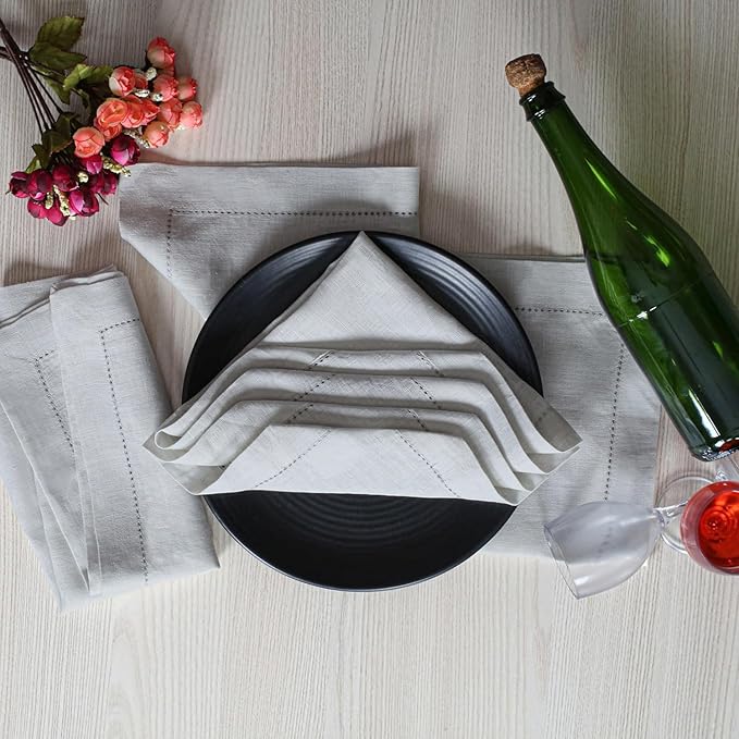 Homidate Cloth Dinner Napkins – Machine Washable Reusable Fabric Napkins for Weddings, Parties & Table Decorations