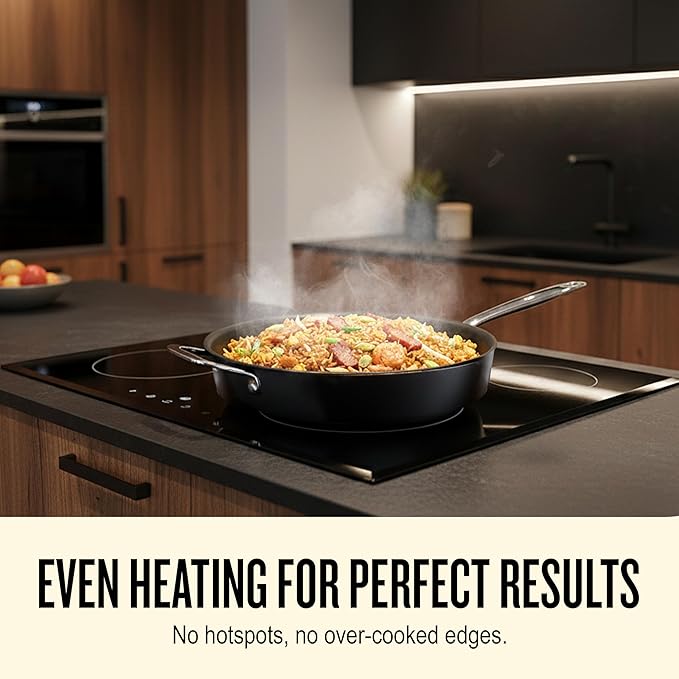 Alva Maestro 12-Piece Ceramic Cookware Set – Nonstick & No PTFE, PFOA, PFAS for Safe, Healthy Cooking – Oven & Induction Safe for Fast Even Heat, Effortless Cleanup, Durable Designed to Last
