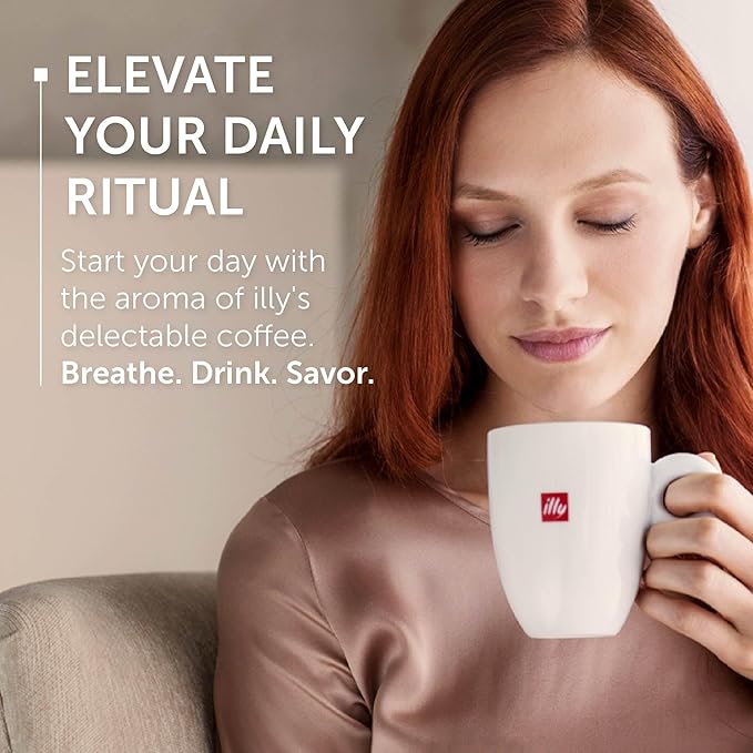 illy Whole Bean Coffee, Intenso Bold Roast, 100% Arabica, Premium Italian Coffee, Ideal for Espresso, Drip, Moka and French Press Brewing, 8.8oz, 6 Pack