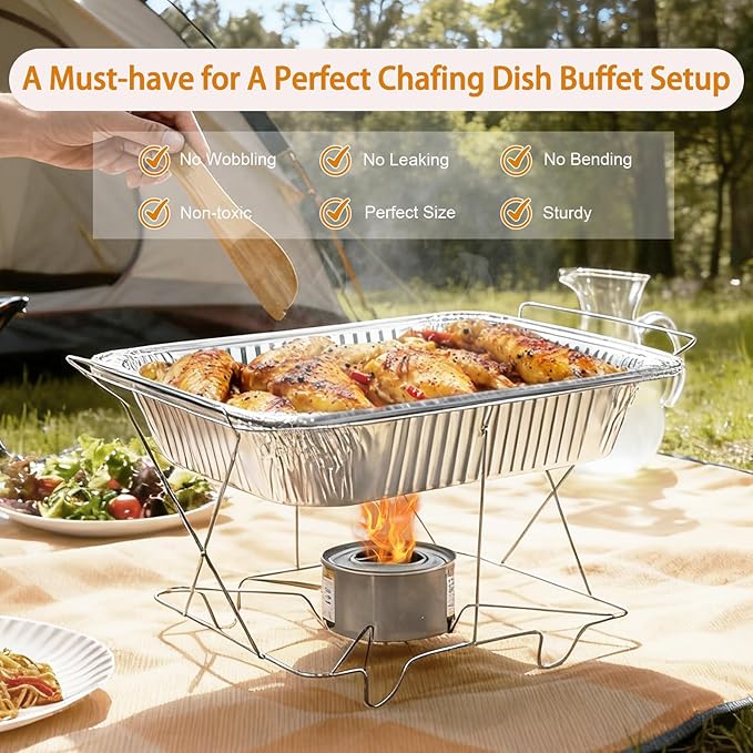 Aluminum Foil Pans 9x13 - Disposable Half Size Deep Steam Table Tin Foil Pans for Oven Baking Cake, Roasting Turkey, Food Prepping, Storing, Freezing, Chafing (30 Pack)