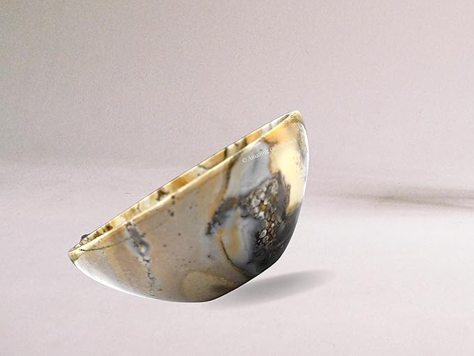 Conglomerate Jasper Crystal Bowl - 2 Inch Decorative Bowls for Room and Home Decor - Gemstone Healing Crystals for Elegant Display, Positive Energy Balance and Gift