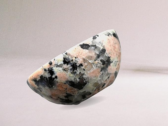 Pink Granite Crystal Bowl - 2 Inch Decorative Bowls for Room and Home Decor - Gemstone Healing Crystals for Elegant Display, Positive Energy Balance and Gift