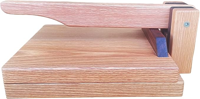 11.5 Inch Red Oak Tortilla Press – Handmade Hardwood Tortilla Maker by Central Coast Woodworks