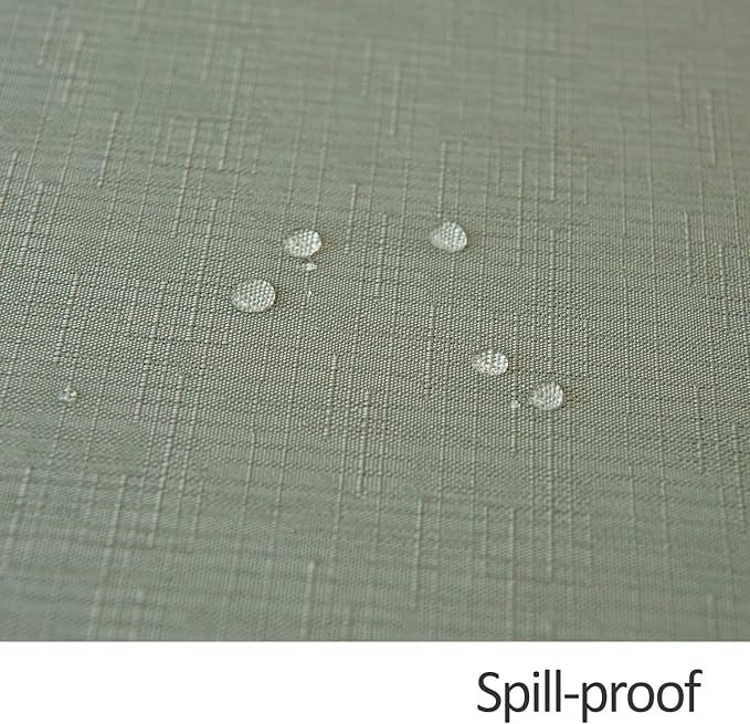 maxmill Square Tablecloth Slubby Texture Stain Resistant Waterproof Wrinkle Resistant Washable Soft Table Cloth, Decorative Fabric Table Cover for Dining Room Dinner Party, 52 x 52 Inch, Sage Green