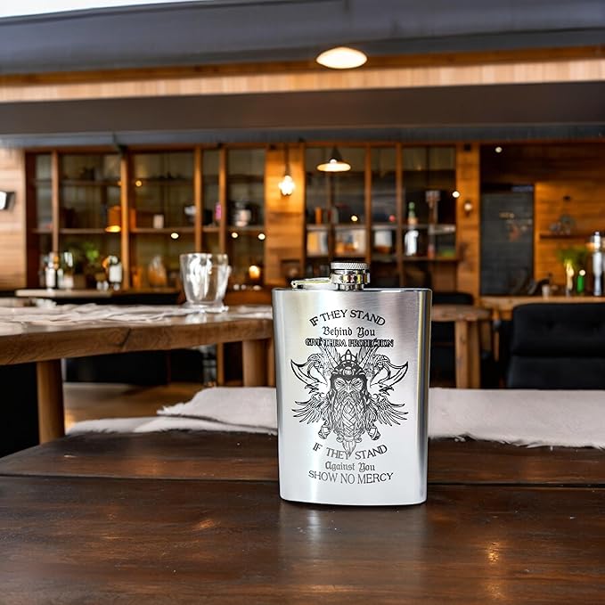 8oz Viking No Mercy Flask