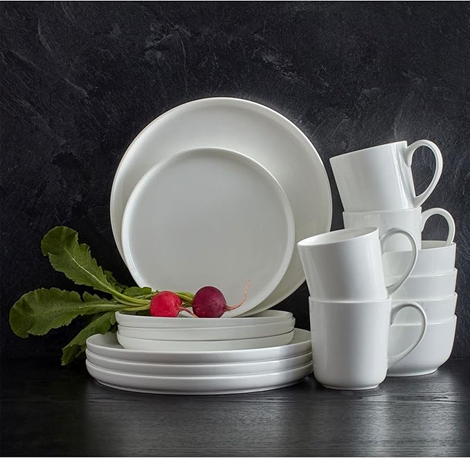 Mikasa 5266100 Samantha Chip-Resistant 16 Piece Set, Service for 4 White