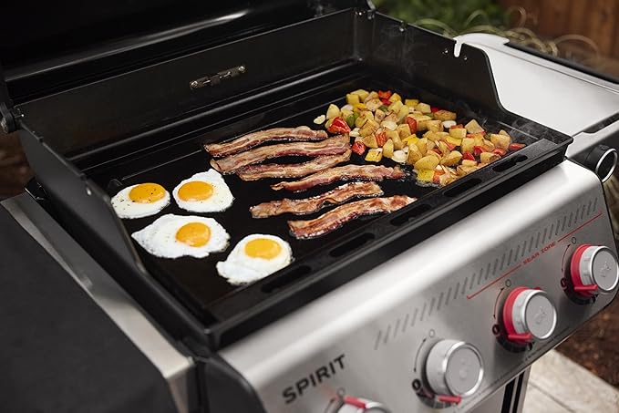 Weber Rust-Resistant Outdoor Griddle Insert for Searwood and Large Spirit Series Grills, Full-Size
