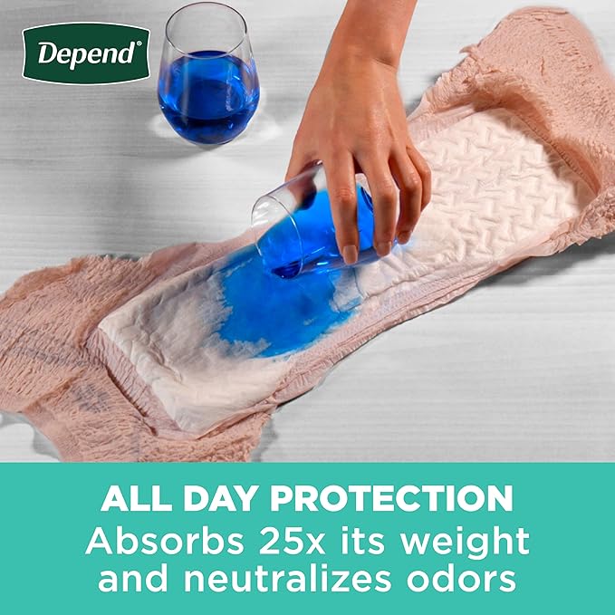 Depend Fresh Protection Adult Diapers, Incontinence & Postpartum Bladder Leak Underwear for Women, Disposable, Maximum, Small, Blush, 19 Count, Packaging May Vary