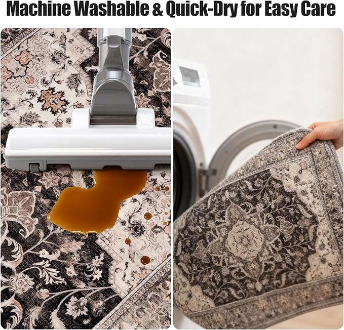 Kitchen Rug Set 3Pcs, Boho Rug Sets Non Slip Washable for Floor Thick Farmhouse Kitchen Decor Runner Rugs for Kitchen, Entryway，Laundry, Hallways 20''x32''+20''x48''+20''x59