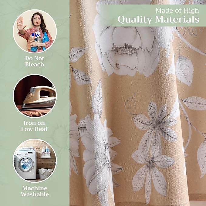 Maison d' Hermine Table Cloth Round Table 100% Cotton 69 Inches Fall Tablecloth Reusable Everyday Use for Thanksgiving Christmas Decorations Dining Farmhouse Party (Pretty Autumn)