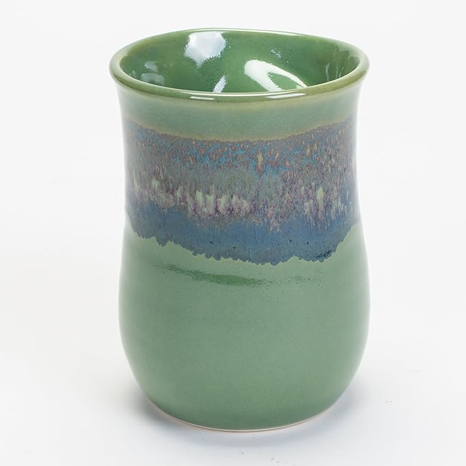 Clay in Motion Handwarmer Mug (Left Hand, Misty Green)
