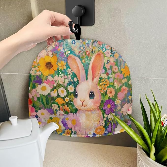 Bunny Tea Cozy for Teapot Insulated Easter Sunday Tea Cozies Tea Pot Cover Dust Home Kitchen Decor Teapot Protector for Women