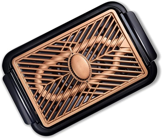 GOTHAM STEEL Smokeless Grill Indoor Grill Ultra Nonstick Electric Grill Dishwasher Safe Surface, Temp Control, Metal Utensil Safe, Barbeque Indoor Grill
