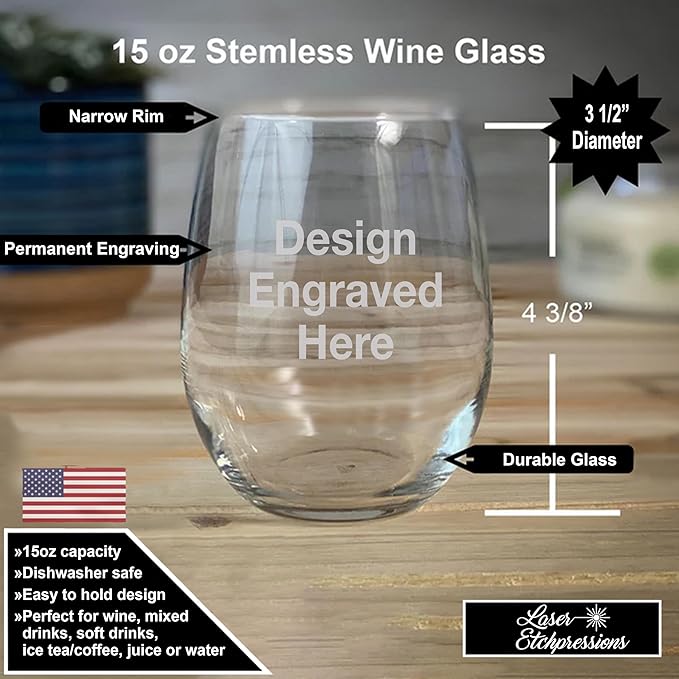 Tale as Old as Wine Engraved Wine Glass – Romantic Rose Glass for Fairytale & Wine Lovers, Gifts for Women, Weddings, and Anniversaries, Unique Birthday, Christmas Gift