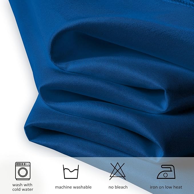8 Pack Royal Blue Table Cloth 60x126 Inch Rectangle Tablecloths for 8 Foot Rectangle Tables, Wrinkle Resistant Washable Polyester Fabric Rectangular Table Cover for Dining Banquet Wedding Party