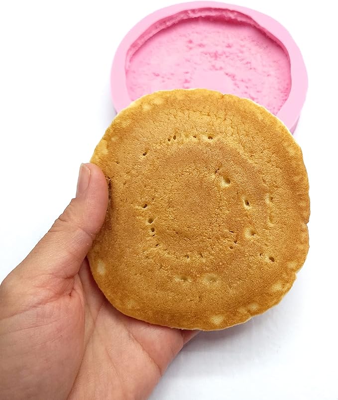 Pancake and butter silicone mold Realistic pancake Soap Candle Mold for Wax Mold for Resin NC044-5