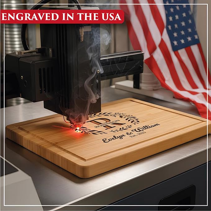 Wedding Gifts for Couples 2026 – Personalized Engraved Cutting Board, Customized Walnut Charcuterie Board, Unique Anniversary, Christmas, Bridal Shower, Housewarming and Engagement Gift Idea