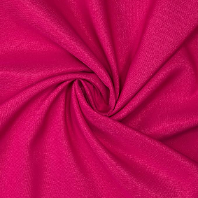 Gee Di Moda Rectangle Tablecloth - 90 x 156 Inch Fuchsia Table Cloth for 8 Foot Tables with Floor-Length Drop - Heavy Duty Washable Fabric for Holiday Party, Dinner, Weddings & Baby Shower