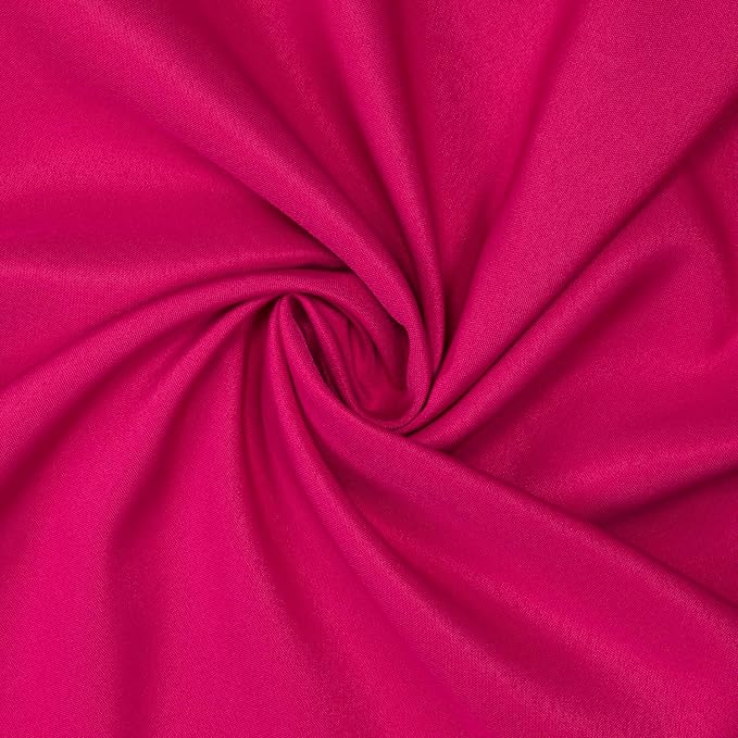 Gee Di Moda Square Tablecloth - 52 x 52 Inch Fuchsia Table Cloth for Small Square or Round Tables - Heavy Duty Washable Fabric - for Buffet Table, Holiday Party, Dinner, Wedding & Baby Shower