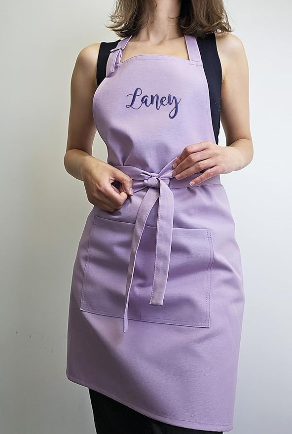 Kids Apron - Embroidered Personalized Cooking Custom Apron with Name, Adjustable, Cotton, with Pockets, for cooking