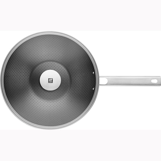 ZWILLING Joy Plus 12-inch Stainless Steel Nonstick Wok with Lid