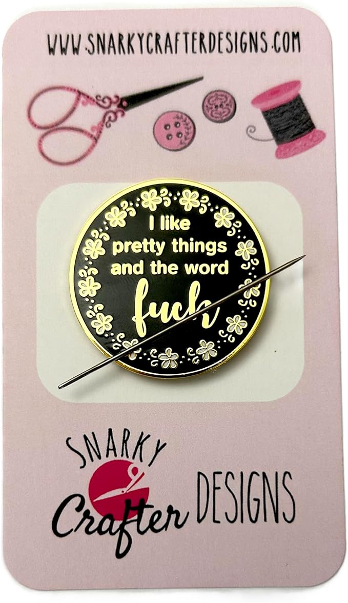 I Like Pretty Things and The Word F*ck Enamel Needle Minder