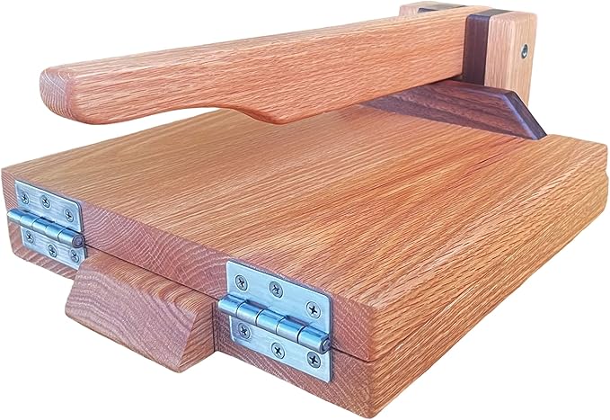 11.5 Inch Red Oak Tortilla Press – Handmade Hardwood Tortilla Maker by Central Coast Woodworks