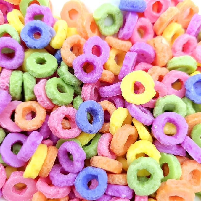Fruit rings 49 Cavities Small donuts cereal Flexible Silicone mold Soap molds Resin molds Wax melts molds 061
