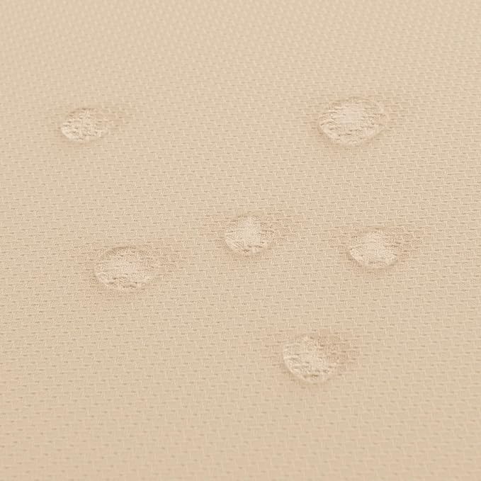 Hiasan 60 X 102 Inch Rectangle Textured Tablecloth - Waterproof Spillproof Antiwrinkle Jacquard Table Cloth for Kitchen and Dining Dinner, Outdoor Picnic, Holiday and Parties, Beige