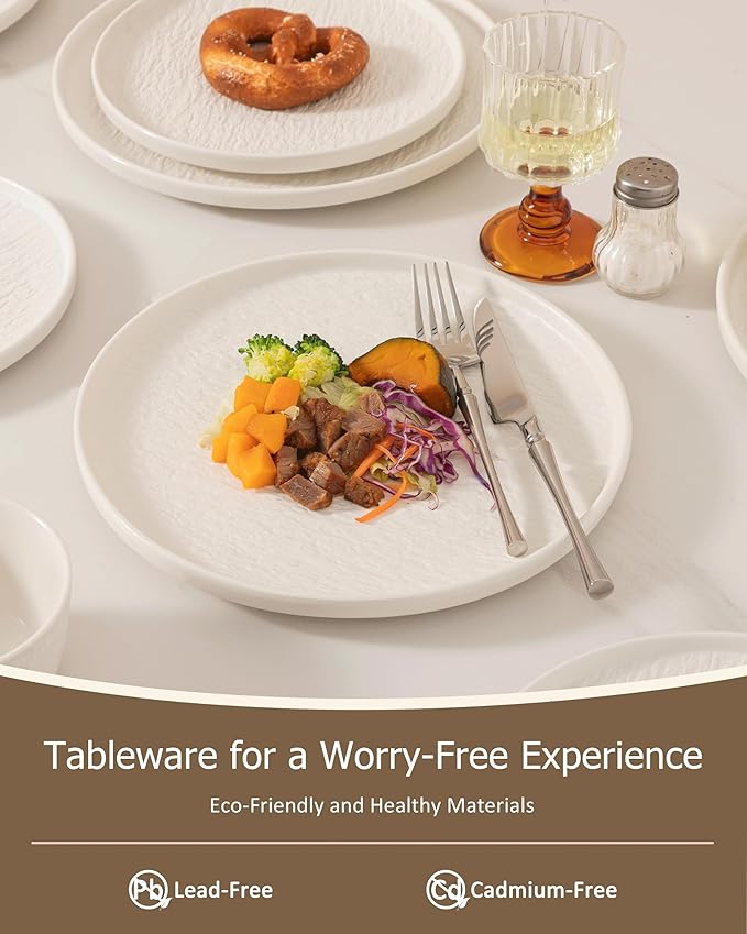 Dinnerware sets plates and bowls sets modern plates,Ceramic Dinnerware Sets,12 Pieces Porcelain Lightweight Plates,Scratch Resistant Dish Set (style - 9, 4 - Set (12pcs))