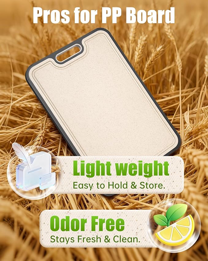 Stainless Steel Cutting Boards for Kitchen, Non Toxic 2-in-1 Cutting Board Double Sided, Chopping Boards for Fresh Meat Vegetable, Easy to Clean Large Size 16”×11”