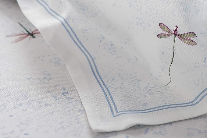 Maison d' Hermine Cloth Napkins Set of 4 100% Cotton Everyday Reusable Square Napkins Cloth Washable Dinner Party Wedding Restaurant Valentines Day Decorations Spring/Summer (Fleurs De Mai, 20" x 20")