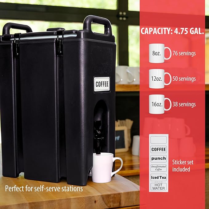 Camtainer 5 Gallon Capacity Black