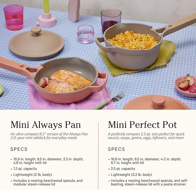 Our Place Ultimate Cookware Set - Complete 18-Piece Set Including the Always Pan, Perfect Pot, and Bakeware Set | Multifunctional, Toxin-Free Nonstick | Replaces 44 Pieces | Blue Salt