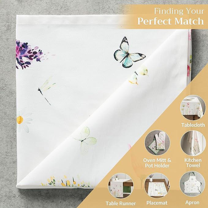 Maison d' Hermine Cloth Napkins Set of 4 100% Cotton Everyday Reusable Square Napkins Cloth Washable Dinner Wedding Restaurant Valentines Day Decorations Spring/Summer (Botanical Fresh, 20" x 20")