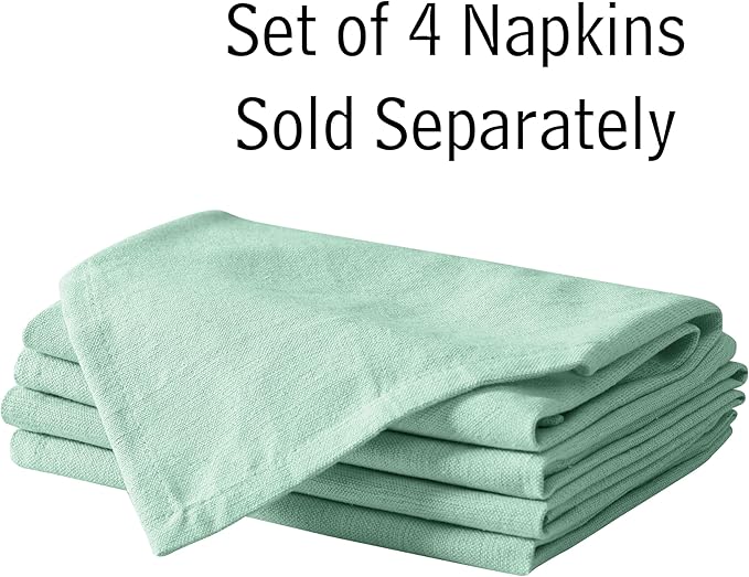 Spring & Easter Holiday Charleston Water Green 52 x 70 inch Rectangle Fabric Tablecloth, Cotton Table Cover for Indoor Outdoor Dining, Machine Washable Solid Color Tablecloths for Everyday Use
