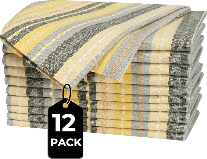 Homidate Cloth Dinner Napkins – Machine Washable Reusable Fabric Napkins for Weddings, Parties & Table Decorations