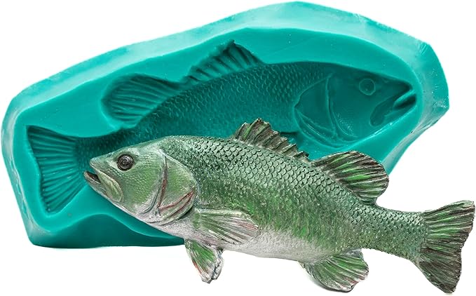 Fish Shaped Silicone Mold Food Safe Fondant Chocolate Candy Resin Polymer Clay Craft Soap