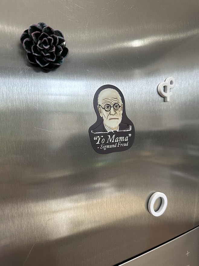 Funny Psychology Magnet, Sigmund Freud Yo Mama Joke, Funny Psychology Gift