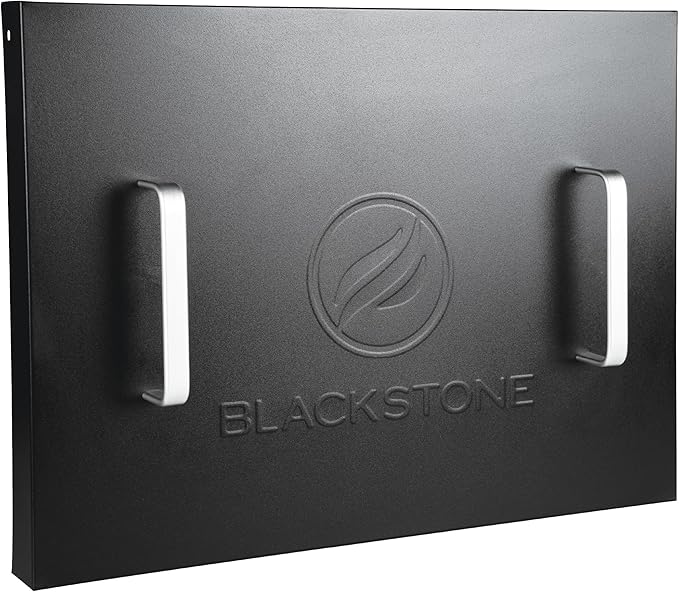 Blackstone 5079 Hard Cover Top Lid with Handle for 22" Griddle - Lightweight & Durable Storage Hood Cover - Powder Coated Steel - Flat Top Griddle Accessories Water Resistant Premium Model, Black
