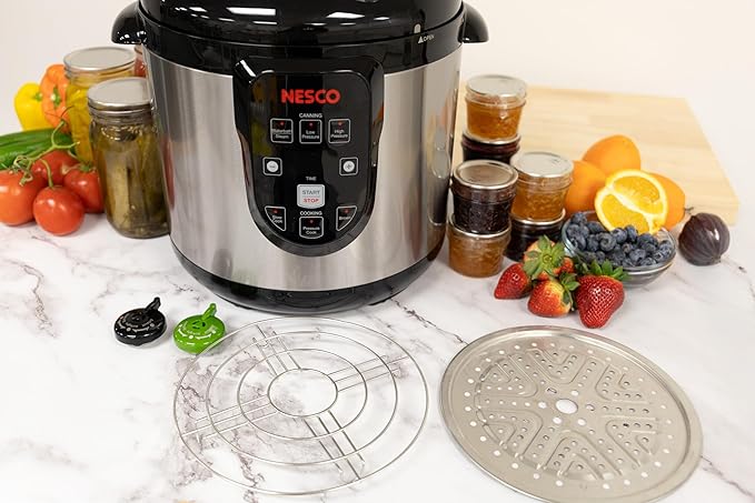 Nesco NPC-9 Smart Electric Pressure Cooker and Canner, Stainless Steel, 9.5 Qt